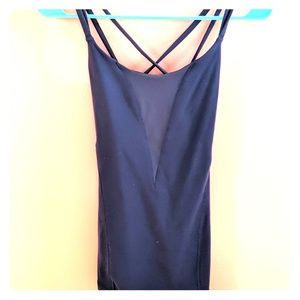 Mesh purple Lululemon tank with build in bra
